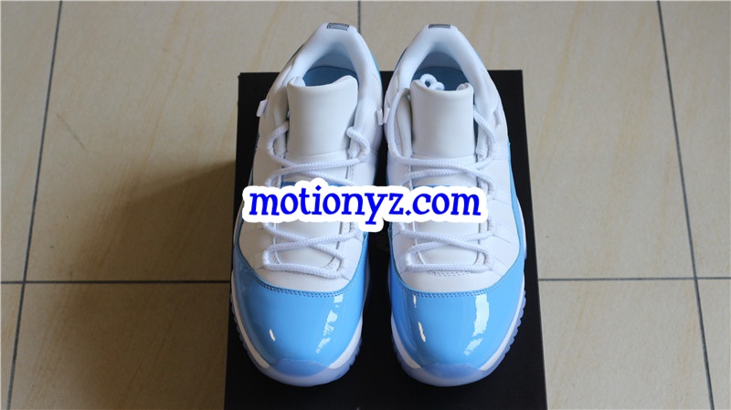 Authentic Air Jordan 11 Low Columbia Blue